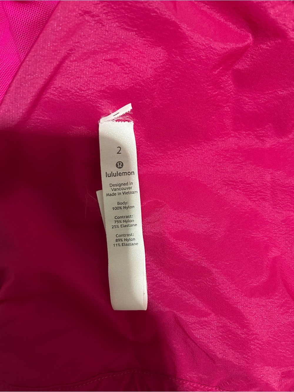 lululemon athletica Women's Pink Lightweight Jacket - Picture 3 of 3